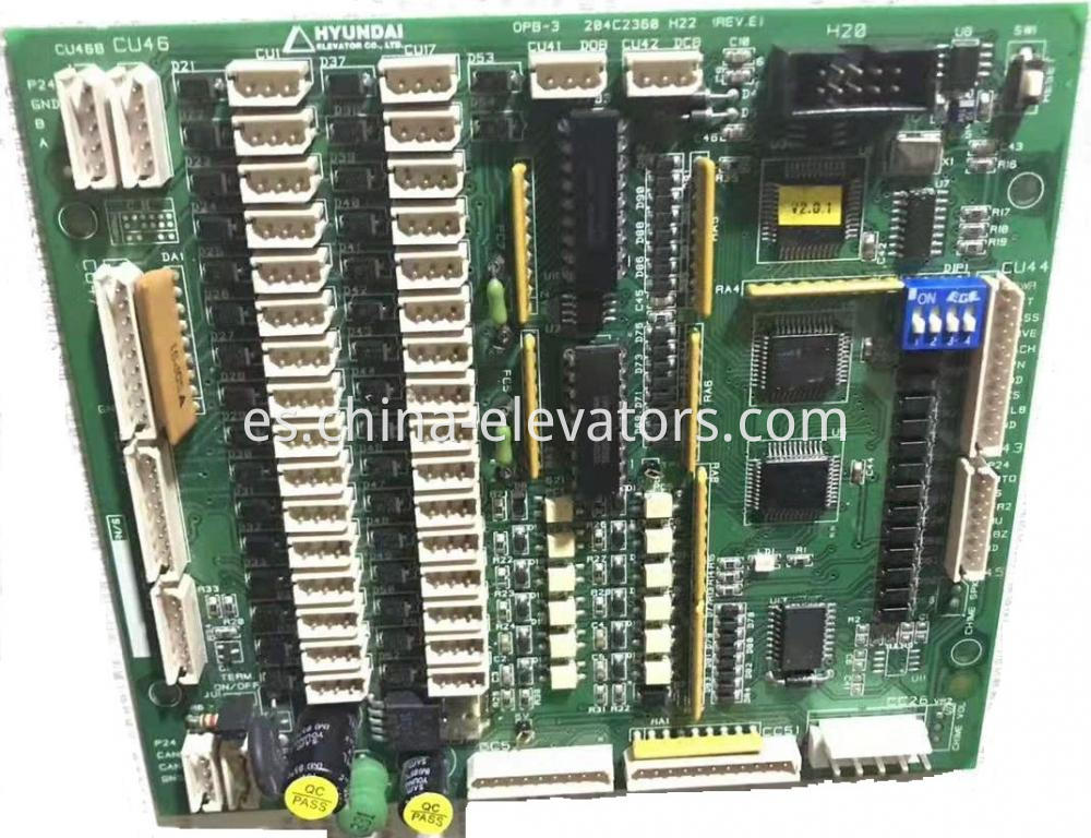Tablero OPB-3 Hyundai Elevator / 204C2360 H22 Hyundai Elevator OPB-3 Board / 204C2360 H22